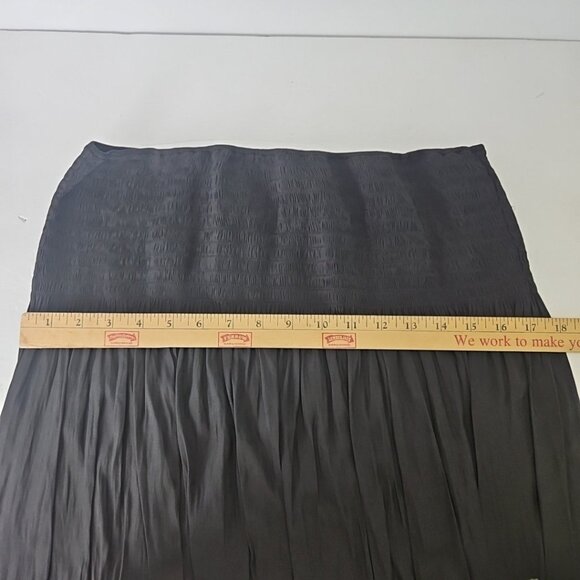 Daisy Fuentes Strapless Black Dress Size XL Bandeau Tube Beachy Sundress Classic - Picture 5 of 6